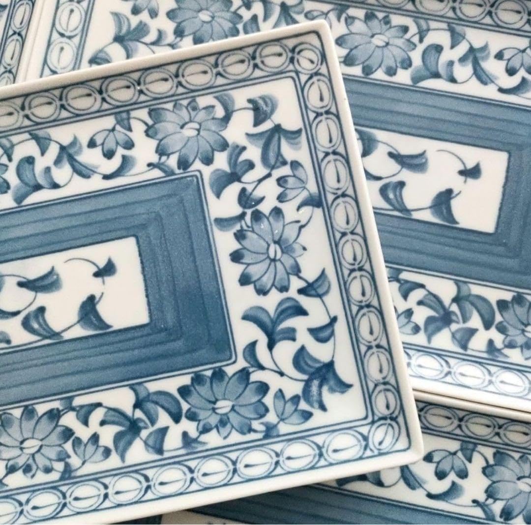 九谷 青手小皿 富士山水人物図 手描き 幕末骨董 古美術 蒐集家放出極上品